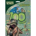 Obrázok z 100 samolepiek s maľovankovými listami Dinosaury
