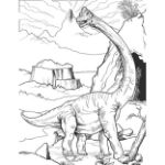 Obrázok z 100 samolepiek s maľovankovými listami Dinosaury