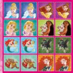 Obrázok z Pexeso v zošite Disney Princezné